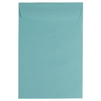 JAM Paper - Enveloppes à ouverture au sommet et à fermeture gommée, 6 x 9 po, aqua, pqt/100-Aqua