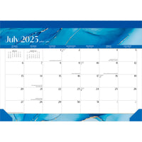 BrownTrout - 2026 Calendrier de bureau mensuel de 18 mois - Blush craquelé - 14 po x 10 po-Grille Agrandie - Le nouveau design élargi permet aux grilles mensuelles d'être encore plus spacieuses et pratiques que jamais