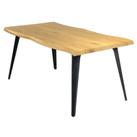 Homy Casa -  Bureau 63 po à Bordure Vives - Naturel-Design avec bordure vive pour un charme rustique naturel