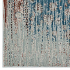 Modway - Hesper Treillis floraux contemporains vieillis Tapis de 5 pi l x 8 pi L - Beige sarcelle et brun-Résistant aux taches / Facile à nettoyer