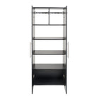 Prepac - Grosse armoire accrochable HangUps de 30 po - noir-Capacité totale : 200 livres 90 kg 40 livres 18 kg par tablette