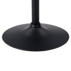 CorLiving - Table de salle à manger à piédestal réglable - Carrée - Noir-Pivotement fluide : profitez de la commodité d'un pivotement à 360 degrés pour faciliter