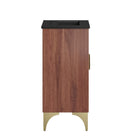 Modway - Daylight 18" Vanette de salle de bain - Noyer noir-Matchs non inclus