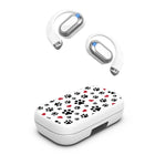 MyBat - Écouteurs Open-Ear XL MyBat Design Lab - Paw Prints & Hearts - Blanc-onception Open‑Ear - Oreilles dégagées pour rester attentif à votre environnement