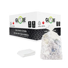 Globe Commercial - Sacs poubelle résistants pour poubelles - 66 x 91 cm - Transparents - Paquet de 200-Le dessus ouvert peut être attaché facilement