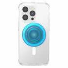 PopSockets - PopGrip pour MagSafe Rond avec Anneau Adaptateur - Translucent Bleu-Les accessoires MagSafe doivent être utilisés avec une coque compatible MagSafe ou un anneau adaptateur magnétique inclus