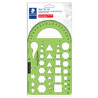 Staedtler-Mars – Gabarit de dessin d'usage général-Gabarit de dessin d'usage général, 9 1/2 po x 5 1/2 po
