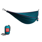 Grand Trunk - Hamac double Trunk Tech - Sarcelle foncé et bourgogne-Plus solide, léger et compact que les hamacs standards de 11 pi