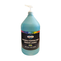 ArtWorks - Gouache lavable avec pompe - 3.78 L, turquoise-Chaque gallon comprend une pompe ! Il n'est pas nécessaire de l'acheter séparément