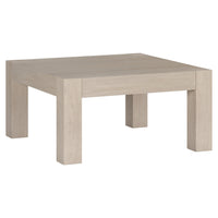 Hudson&Canal - Table basse carrée Langston 34" de largeur - Aulne blanc-Un design contemporain minimaliste pour votre salon, votre bureau et plus encore