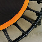 Soozier - Trampoline D’Exercice Mini 39 po, Rebounder De Fitness Intérieur - Orange-Guidon en T réglable sur 3 niveaux offrant une sécurité supplémentaire lors des sauts pendant l’entraînement    