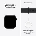 Apple - Watch Series 11 - 42 mm - GPS - Boîtier en aluminium Noir de jais avec Bracelet sport Noir, M / G-9