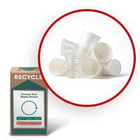 TerraCycle - Gobelets de plastique rigide no. 6 - Zero Waste Box - 10 x 10 x 18 - Petite-Veuillez nous envoyer n’importe quelle marque et taille de gobelet en plastique no. 6.