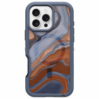 OtterBox - Coque Defender XT transparente pour iPhone 16 Pro Max - Marbre du désert élevé-Ouverture de précision pour une interaction facile avec l’appareil photo