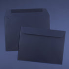 JAM Paper - Enveloppes texturées format livret, 9 x 12 po, bleu marine, 1000 par paquet-Ouverture : livret