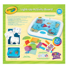 Crayola - Tableau d'activités lumineux-TABLEAU D'ACTIVITÉ POUR ENFANTS : Conçu pour aider les enfants à apprendre les formes, à mélanger les couleurs, à améliorer leur dextérité et à résoudre des problèmes. Il offre 4 façons colourées de jouer, comme construire des images avec des formes !