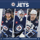 DateWorks - Calendrier Mural 16 Mois des Jets de Winnipeg 2025 - 12 po x 12 po - Bilingue-Septembre 2024 - Décembre 2025