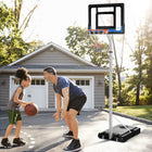 Soozier – Panier de basketball ajustable de 7 à 8,5 pi-Cadre en acier solide avec panneau arrière en PVC – solide et durable 
