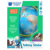 Educational Insights -  Geosafari Jr. parlant globe-Parcourez le globe et découvrez le monde fascinant de la géographie, des animaux et de la nature.
