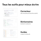 Antidote+ Personnel - 1 utilisateur - Français-Applications incluses : Antidote 12 (Windows, Mac), Antidote Web (en ligne) et Antidote Mobile (iPhone, iPad)