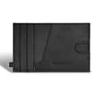 Champs - Porte-cartes mince en cuir Iconic - Noir/Noir-Porte-cartes en cuir dans une boîte cadeau