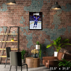 Steven Stamkos Tampa Bay Lightning Lifting 2021 Stanley Cup sur toile - Toile encadree - 22" x 31"-Sous licence officielle de la LNH et de l'AJLNH