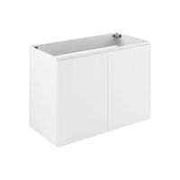 Modway - Bryn Support mural de 36" Vanité de salle de bain (lavabo non inclus) - Blanc-Vanité de salle de bain moderne