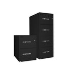 Gardex – Classeur vertical 25, 2 tiroirs légal, ignifuge, 28 haut. x 19 3/4 larg. x 25 prof. (po), noir (GXGF-25-2-Bk)-Peinture texturée noire