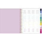 AT-A-GLANCE - Agenda hebdomadaire/mensuel rose Emily Ley Simplified 2026 - 8 7/8 po H x 6 7/8 po l - rose - bilingue-La reliure à double spirale dorée résiste aux accrocs et reste à plat pour une utilisation facile