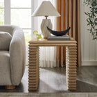 Modway - Canto Design empilé carré de 24 pouces Table d’appoint - Chêne vieilli-Placage de bois de chêne