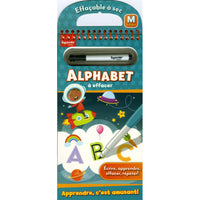Beaver Books - Alphabet à effacer-livre éducatif avec crayon effacalbe