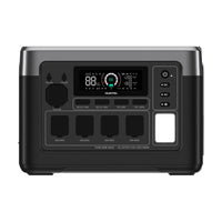 Oukitel - Centrale électrique P1000 1800 W/1024 Wh avec entrée solaire de 500 W-Puissance de sortie de 1 800 W - Alimente 99 % des appareils électroménagers