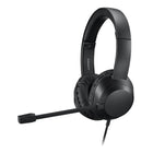 Adesso - Xtream P7 Casque USB-C supra-auriculaire avec commandes intégrées, micro rétractable et fonction Coplit key - noir-Parfait pour le travail, l’école et les usages multimédias