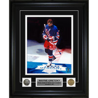 Wayne Gretzky 8x10 Final Game at MLG - Impression encadree - 15" x 17"-Qualité supérieure - 8x10 framed