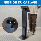 Mount-It ! -- MI-3880B_G10 Kiosque antivol pour iPad, iPad Air, iPad Pro-Ce support de tablette robuste est fabriqué en acier durable et très résistant