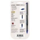 uni-ball Stylos à bille roulante à aiguille Vision - pointe fine (0.7 mm) - Couleurs Assorties - paquet de 5-Les stylos à pointe fine avec encre de qualité archivistique sont parfaits pour les notes, les listes, les signatures et la tenue de dossiers