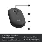Logitech MK470 Ensemble Clavier et Souris sans Fil Ultra-fin - Graphite-Nombre de boutons de la souris : 3