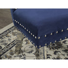 Brassex - Chaise d'appoint 648201 Parker - ensemble de 2 - bleu marine-Style contemporain