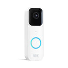 Amazon - Sonnette vidéo Blink - Blanc-Répondez à votre porte où que vous soyez depuis votre smartphone avec la vidéo HD 1080p jour et nuit infrarouge et l'audio bidirectionnel.