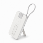 Rwan - Banque d’alimentation magnétique sans fil de 10 000 mAh avec support, câble USB-C et chargeur Apple Watch - blanc-La capacité de 10 000 mAh fournit une alimentation portative aux appareils compatibles
