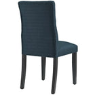 Modway - Duchess Bouton touffé Tissu Chaise à manger - Azure-Tissu fin en polyester