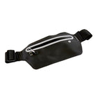 PurAthletics - Sac banane ultra-léger - Noir-La poche extensible zippée maintient votre téléphone en sécurité