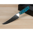 Minimal - Ensemble de couteaux à steak Damascus TransShell de 4 pièces, service pour 4 personnes-Trempé sous vide pour une dureté ultime de 60-62 HRC