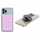 Blu Element - Poignée Kick-N-Grip et PhoneSquid Combo - Lavande-Construction ultra fine : conçue pour être presque invisible, cette poignée est plus fine qu'une pièce de 25 centimes. MagSafe & Adhésif Combo : Offre à la fois la compatibilité MagSafe et un adhésif puissant pour une fixation sécurisée.