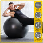 Everlast - Ballon de fitness Everlast Pro Grip - 65 cm - Noir-Gonflable jusqu'à 65 cm (26 po)