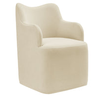 Modway - Cordelle Mélange de lin Chaise pivotante d’accent - Lin-Chaise pivotante d’accent