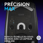 Logitech - Souris de jeu légère sans fil G309 LIGHTSPEED - Noir-Charge minimale: Plus de 300 heures avec une pile AA ou une autonomie illimitée avec POWERPLAY, pour vous permettre de vous concentrer sur le jeu, et non sur l'autonomie de la pile.