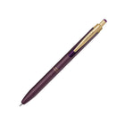 Zebra - Stylos à encre gel rétractables Sarasa Grand avec 2 recharges - pointe de 0,5 mm - Corps violet bordeaux - Encre noire-Fenêtre transparente pour le contrôle de l'approvisionnement en encre