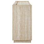 Modway - Hollis 59" Travertin Buffet - Travertin-Coussinets de pied non marqués