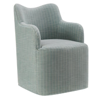 Modway - Cordelle Mélange de lin Chaise pivotante d’accent - Pomme épissée-Chaise pivotante d’accent